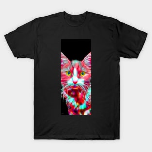 Cat in Red T-Shirt